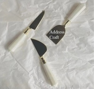 Premium Quality Stainless Steel <b>Cheese</b> <b>Knife</b> <b>Set</b> With Resin Stiped Handle Latest <b>Cheese</b> Fork Spreader <b>Cheese</b> Cutlery Tableware - Product Image 6
