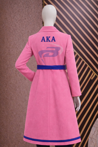 Alfa |   Kapa |   Abrigo de Lana de Alta Calidad para Mujer, Estilo Trench Coat, con Cinturón, de la Hermandad Alpha - Product Image 6