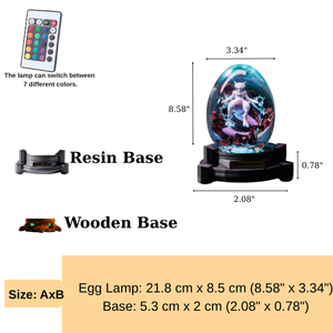 Lamp custom resin, lamp resin, custom night <b>light</b>, po.ke.mon lamp epoxy, art deco lamp, Personalized gift, Handmade gift - Product Image 4