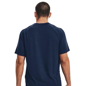T-shirts de sport en coton à séchage rapide pour hommes, personnalisables avec logo, respirants, pour la course, la gym, le fitness et l'entraînement, vente en gros - Product Image 3