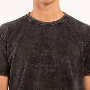 T-shirt Streetwear pour Homme, 100% Coton, Coupe Ample, Séchage Rapide, Respirant, Effet Délavé, avec Logo Imprimé sur le Devant, Nouveau Style, Nouvelle Collection - Product Image 6