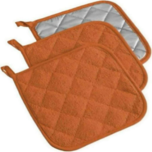 Kitchen 100% Linen Square Classic Design Washable Heat-Resistant Customized Potholder Pockets Baking Cooking Customized - Product Image 4