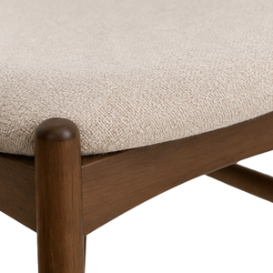 Ensemble de salle à manger rond en teck scandinave moderne, éco-responsable, fait main, de la marque ARTERRA, avec table à lattes et chaises, meubles pour la maison - Product Image 5