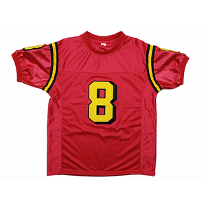 Camisetas de Fútbol Americano al por Mayor, Personalizadas con Letras en la Parte Delantera, Malla 100% Poliéster Transpirable, Unisex, Manga Corta, para Niños - Product Image 1