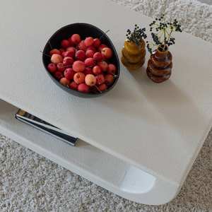 โต๊ะกาแฟวานดานา นิมบัส แอสตัน ทำจากไม้ลายคอนกรีตสีขาว - Product Image 4