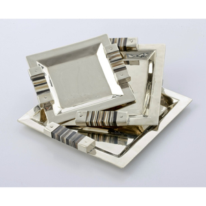 Nouveauté : bols de service de luxe en métal de qualité supérieure, finition dorée et revêtement poudré noir, design élégant. - Product Image 5