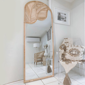 Natural Classic Style Rattan Arched <b>Mirror</b> <b>Cane</b> Arch Mirorrs Small Medium and Large Size Ready To Export - Product Image 6
