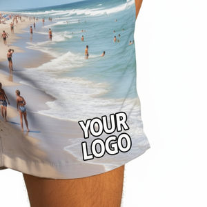 Pantalones Cortos Deportivos Transpirables de Secado Rápido para Hombre, Ligeros, Anti-UV, Impermeables, Personalizables, Estilo Urbano, para Surf, Natación, Casual - Product Image 4