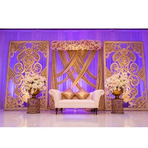 Prominent <b>Wedding</b> Back Wall <b>Frames</b> Boston <b>Wedding</b> Ceremony Backstage Fiber Panels Latest Marriage Stage Backdrop <b>Frames</b> USA - Product Image 1