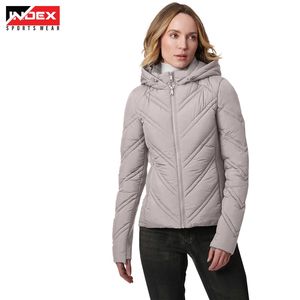 Chaqueta Bomber para Mujer INDEX SPORTSWEAR, con Capucha, Transpirable, Resistente al Viento, Relleno de Poliéster/Algodón, Estilo Urbano de Invierno, ODM - Product Image 3