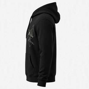 Cotton Dark <b>Grey</b> Pullover Hoodie Custom Graphic Print Street wear <b>Men</b> <b>Fleece</b> Hooded Heavyweight Sweatshirt Wholesale Apparel - Product Image 4