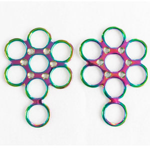 Mors Western Hackamores Plaqué Arc-en-ciel à Motifs Floraux pour Chevaux 2026 - Product Image 1