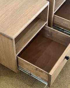 Modern Wooden Nightstand Bedside Table with 2 Drawers Accent Side <b>Cabinet</b> for Bedroom Living Room - Product Image 5