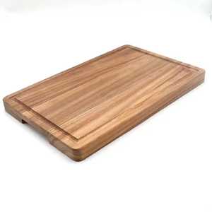 Tabla de Cortar Rectangular Multiusos de Madera, Bandeja de Servir para Cocina, Tabla de Cortar de Madera Rectangular Reversible de Doble Cara - Product Image 5