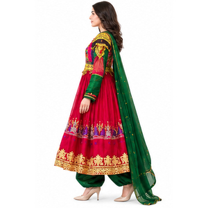 Premium Quality Afghan Long Sleeves Maxi Style Afghan Kuchi Dresses In Low Price Low Moq <b>Top</b> Trending Afghan Kuchi Dress - Product Image 3