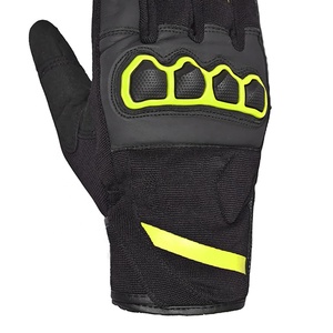 Gants de course en cuir véritable pour homme, résistants, courts, pour le ski, le motocross, la moto, le vélo, avec logo - Product Image 6