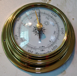 Baromètre marin anéroïde en aluminium de qualité supérieure, multifonction, à bas prix, OEM - Product Image 1
