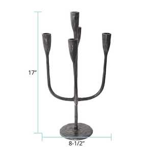 Candelabro Festivo Hecho a Mano de Aluminio con Cinco Portavelas, Portátil y Ecológico para Actividades Religiosas y Ocasiones Festivas - Product Image 2
