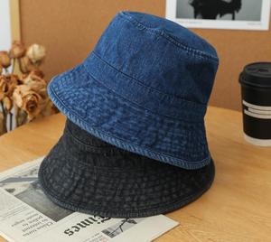 Chapeau Bob en Jean Délavé Noir, Casquette de Pêcheur en Coton Rétro à Large Bord, Chapeau de Soleil pour Voyages en Plein Air et Pêche - Product Image 5