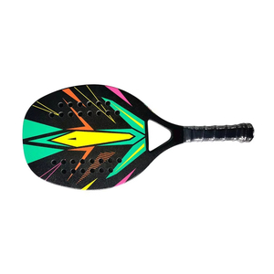 Raqueta de Pádel de Carbono 3K con Diseño Geométrico Vibrante y Núcleo de Eva Suave - Product Image 4