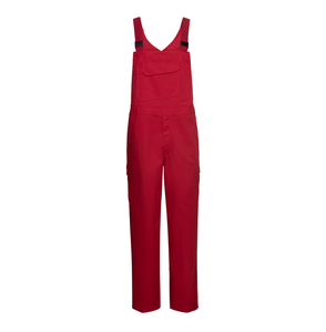Unisex Red Cotton <b>Waterproof</b> Dust Proof CE Certified <b>Work</b> Coverall with Needle Detection and Digital Printing for Industrial Use - Product Image 1
