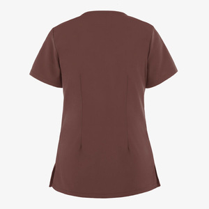 Women's Short Sleeve V-Neck <b>Scrubs</b> Jersey Comfortable and Breathable <b>Scrub</b> <b>Top</b> Spandex fabric Hospital <b>Scrub</b> <b>Tops</b> - Product Image 5