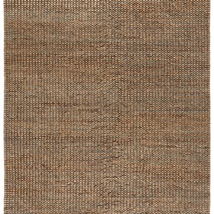 Tapis Bohème en Jute Tressé Rectangulaire à Tissage Plat Écologique pour Salon, Motif Rayé Beige et Marron, Poil Fin - Product Image 4