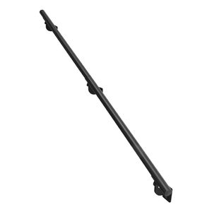 Pasamanos de escalera montado en la pared de aluminio negro de 6 pies Balaustradas y pasamanos para interiores y exteriores - Product Image 1
