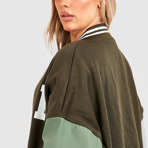 Chaqueta Universitaria de Béisbol para Mujer, Manga Larga, Calidad Premium, Bordada, de Lana y Poliéster, Acolchada, Resistente al Viento y Transpirable - Product Image 5