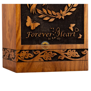 Handcrafted hourse wave urn & Natural Wood Cremation Urn Ashes <b>Box</b> Artistic Funeral <b>Memorial</b> <b>Keepsake</b> by AYAANS - Product Image 5
