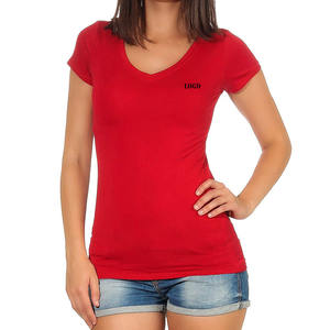 เสื้อยืดทรงเข้ารูป OEM สไตล์ลำลองทันสมัย แขนสั้น เสื้อแฟชั่นผู้หญิงทรงเข้ารูป ทันสมัย สวมใส่สบายทุกวัน - Product Image 5