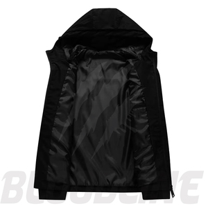 BLOODLINE INTERNATIONAL Men's Color Blocking <b>Waterproof</b> Breathable Windproof Eco-Friendly Quick Dry Puffer <b>Jacket</b> Zipper Closure - Product Image 2