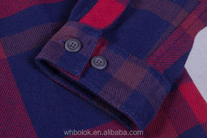 Wholesale Men's Autumn <b>Flannel</b> Yarn Dyed Eco-Friendly Anti-Wrinkle Breathable Outerwear Long-Sleeve 100% Cotton Shirt <b>Jackets</b> - Product Image 5