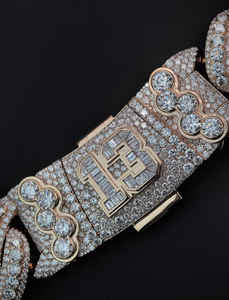 Colgantes de Oro Amarillo de 10k con Diamantes de Corte de 26 mm, Cultivados en Laboratorio IGI/GIA, Estilo Vintage, para Bodas/Compromisos, Unisex, para Joyería de Estilo Hip-hop y Rap - Product Image 2