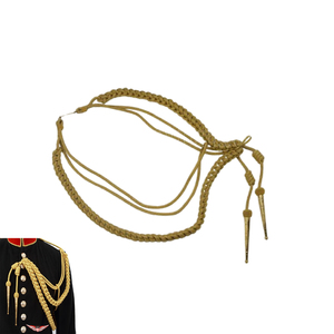 Aiguillette ชุดเดรสคลุมไหล่แบบถักสีทอง - Product Image 1