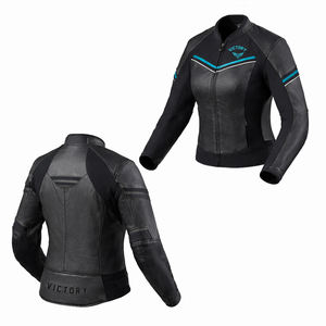 Chaqueta de Motocicleta de Cuero Personalizada para Mujer, Chaqueta de Motociclista Ajustada, Chaqueta de Cuero para Motocicleta a la Moda - Product Image 2