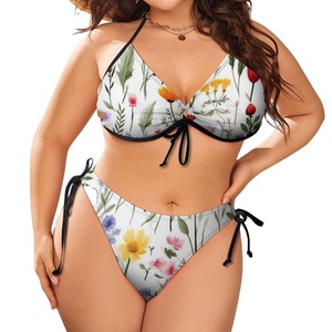 Good Quality Unique Style Women's Sexy Two Piece Beach Swimsuit <b>Set</b> With Adjustable Straps Ladies <b>Bikini</b> <b>Set</b> - Product Image 1