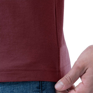 Camiseta Polo de Manga Corta para Hombre, Color Granate, Algodón Sólido, Transpirable, Estilo Casual, Tejido de Punto, Corte Regular - Product Image 6