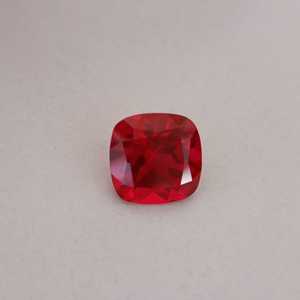 Rubis de laboratoire de haute qualité, taille coussin, pierre précieuse non montée, clarté brillante, pierre rouge synthétique pour la fabrication de bijoux fins - Product Image 2