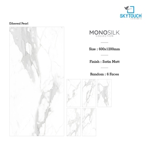 600x600mm/600x1200mm White Full Body Porcelain Tile Matt Rustic Tile for Indoor and Outdoor Floor and Wall Tile - Product Image 3