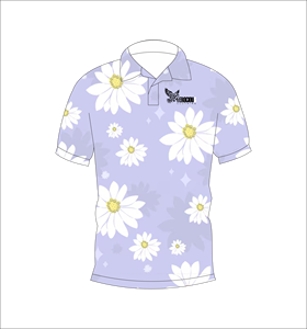 เสื้อโปโลพิมพ์ลายดอกไม้แบบกำหนดเอง แขนสั้น สวมใส่สบาย เหมาะสำหรับกอล์ฟ เทนนิส ชุดทีมฤดูร้อน - Product Image 5