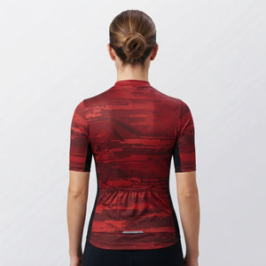 Maillot de cyclisme pour femmes avec fermeture éclair sur le devant, manches courtes, maillot de vélo pour femmes, vente en gros, maillot de cyclisme respirant pour femmes - Product Image 2