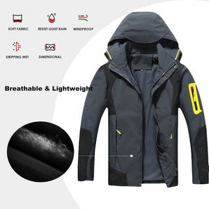 Custom Waterproof Windproof Softshell <b>Jacket</b> Men Outdoor Hiking Workwear <b>Fleece</b> <b>Lined</b> <b>Jacket</b> OEM ODM Manufacturer - Product Image 5