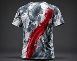 Abstract Sublimation Front 180gsm Jersey Sporty 100% <b>Polyester</b> Custom Graphic Men's Sports <b>T</b>-<b>Shirt</b> - Product Image 3