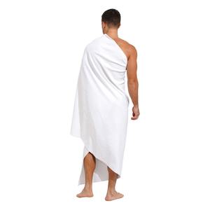 Ensembles d'Ihram en coton doux, respirants, antistatiques, à séchage rapide, élégants et vintage pour hommes, pour le Hajj et la Omra, service OEM, best-seller - Product Image 6