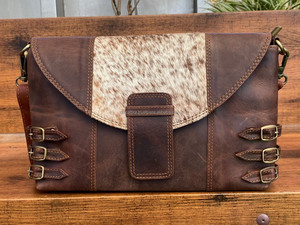 Bolso cruzado de cuero de vaca genuino de lujo para mujer de diseñador de moda al por mayor bolsos de gran capacidad de alta calidad - Product Image 2