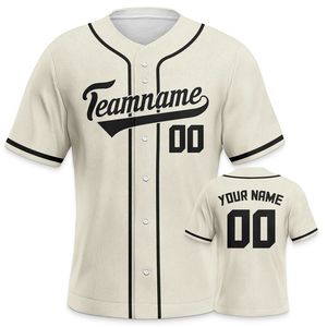 Camiseta de Béisbol Gris Personalizada para Hombre, Manga Corta, Cierre de Botones, Nombre del Equipo Impreso, Malla Transpirable, Unisex, Ropa para Adultos, ODM OEM - Product Image 2