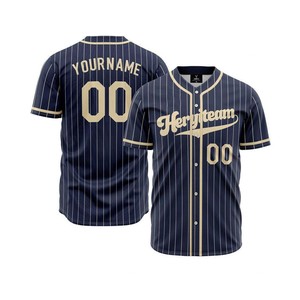 Diseña tu propio logotipo con el nombre del equipo y tu logotipo de marca, ropa deportiva de alta calidad, camiseta de béisbol para adultos. - Product Image 2