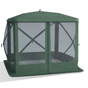 Tenda a baldacchino pop-up verde 7x7FT per attività all'aperto - Product Image 1