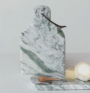 Tabla de Queso Cuadrada de Mármol Premium Natural House, Duradera, para Cortar y Servir, 1.5 cm de Grosor, con Asa de Color Verde Personalizada - Product Image 6